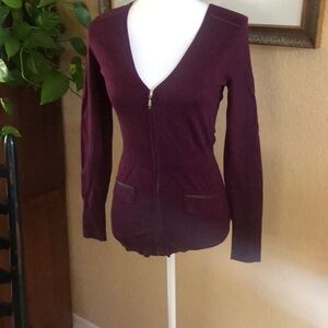 White House|Black Market Plum-Colored Top